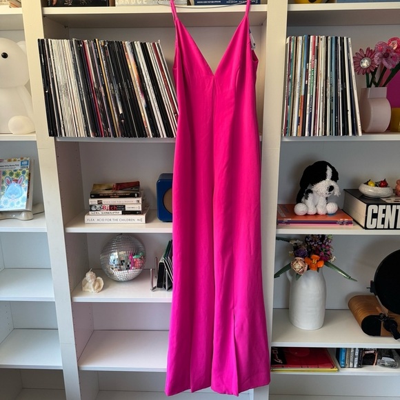 LOVERS AND FRIENDS Alexis Jumpsuit in Neon Pink - Picture 2 of 6